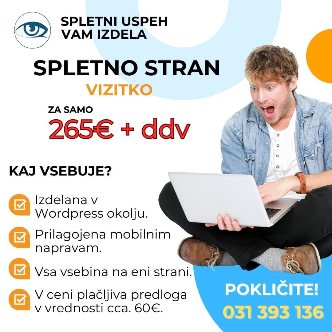 Spletni uspeh - vizitka